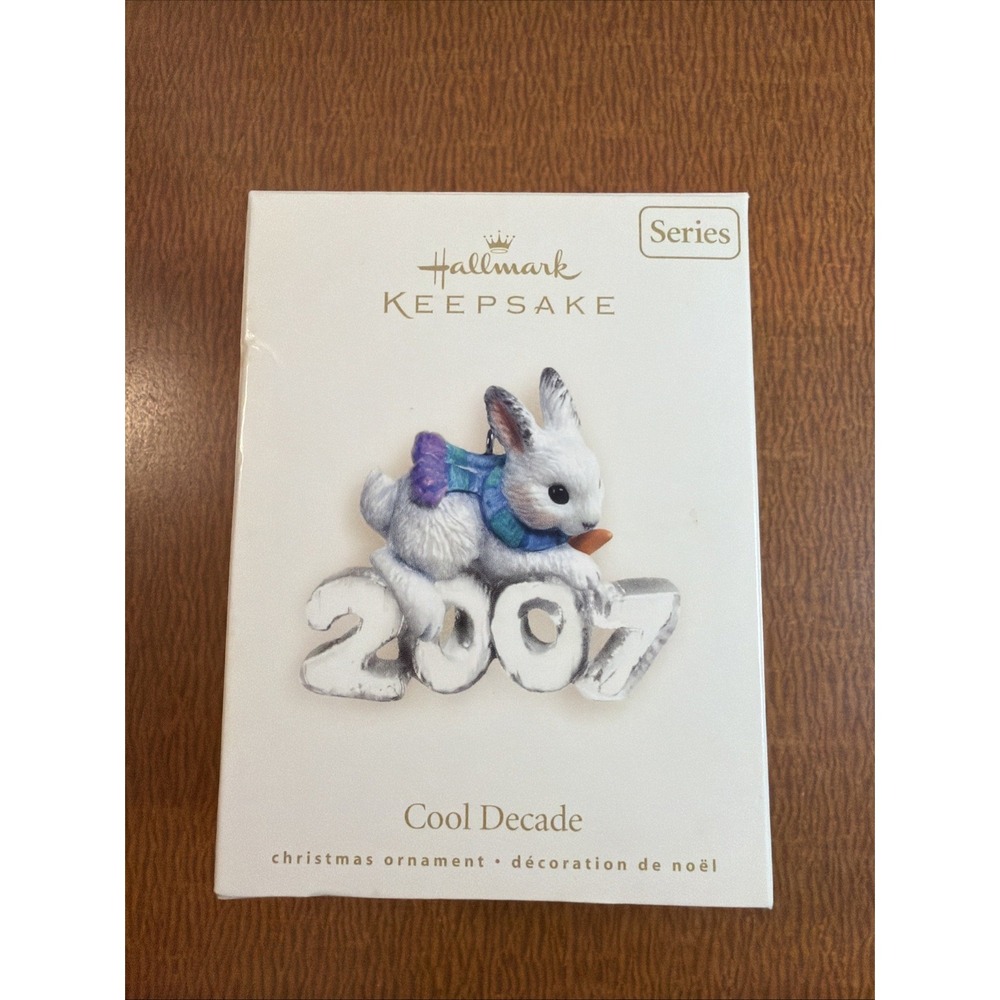 Hallmark 2007 Keepsake Ornament Cool Decade Series Bunny Rabbit 8th in Series